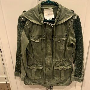 Anthropologie Hei Hei Hooded Utility Jacket